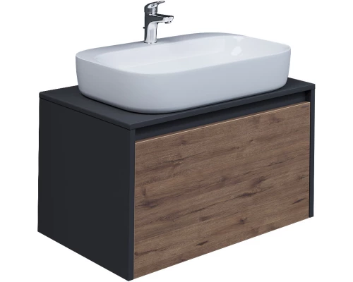 Тумба дуб веллингтон/графит 70 см Grossman Смарт 107009