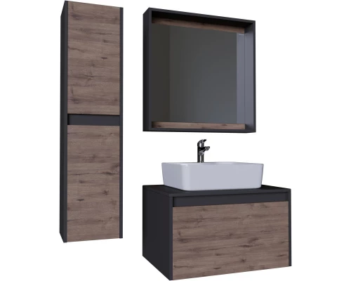 Тумба дуб веллингтон/графит 70 см Grossman Смарт 107009