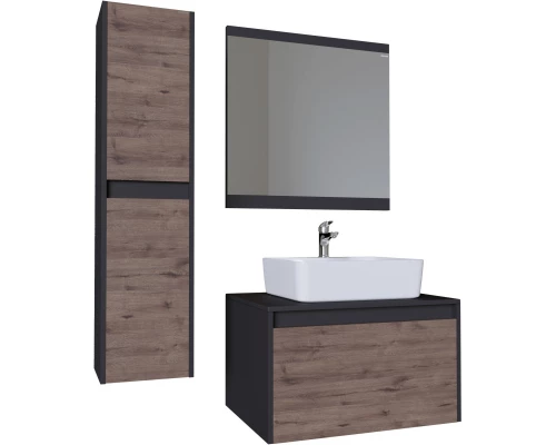 Тумба дуб веллингтон/графит 70 см Grossman Смарт 107009