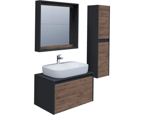 Тумба дуб веллингтон/графит 70 см Grossman Смарт 107009