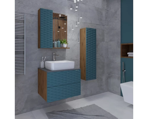 Пенал подвесной дуб веллингтон/бриз матовый L/R Grossman Альба 303010