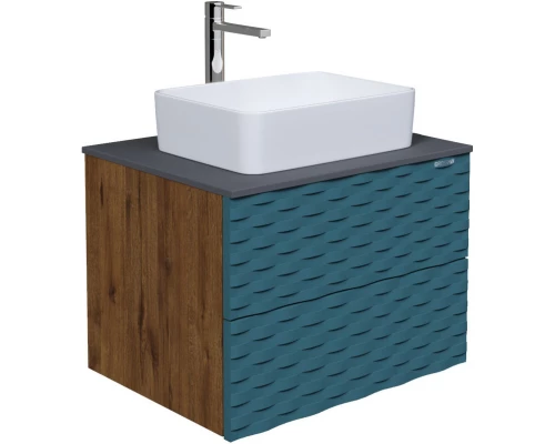 Тумба дуб веллингтон/бриз матовый 65 см Grossman Альба 106502