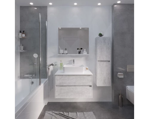 Тумба светлый цемент 80 см Grossman Эдванс 108010