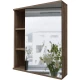 Зеркальный шкаф 60x70 см темный дуб Grossman Форта 2060032
