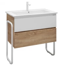 Тумба дуб сонома/белый 87 см Grossman Солис 108502