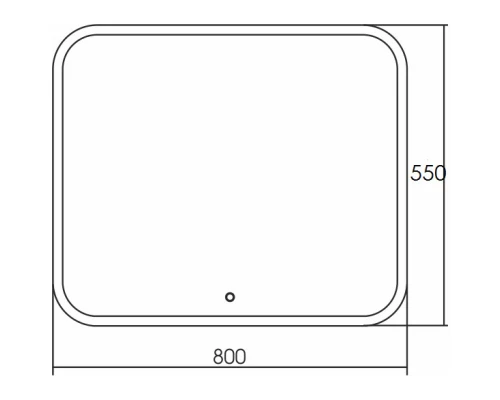 Зеркало 80x55 см Grossman Comfort 380550