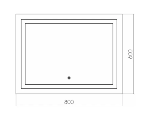 Зеркало 80x60 см Grossman Pragma 480600