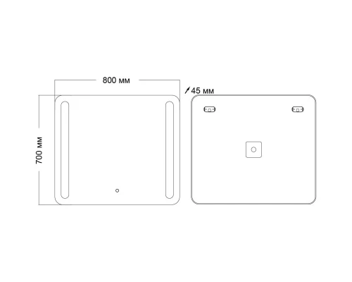 Зеркало 80x70 см Grossman Lara 138070