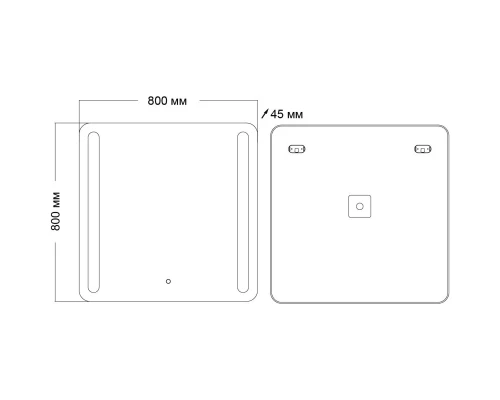 Зеркало 80x80 см Grossman Lara 138080