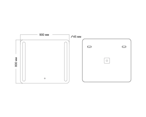 Зеркало 90x80 см Grossman Lara 139080