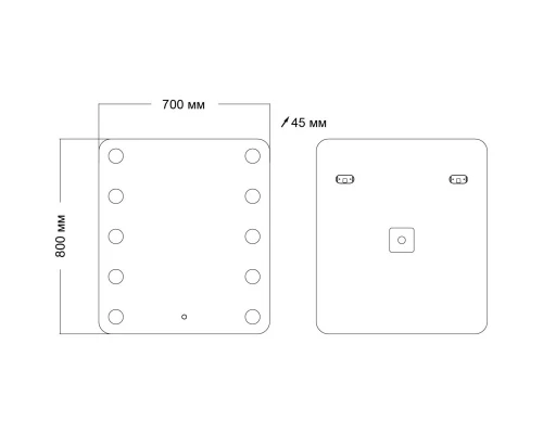 Зеркало 70x80 см Grossman Neon 147080