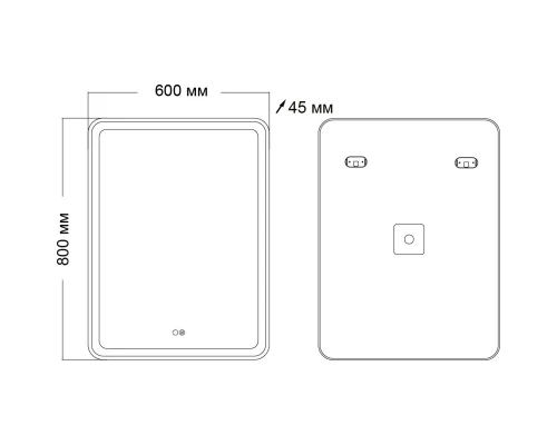 Зеркало 60x80 см Grossman Leo 166080