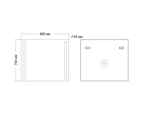 Зеркало 80x70 см Grossman Norma 108070