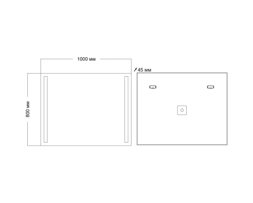 Зеркало 100x80 см Grossman Norma 1010080