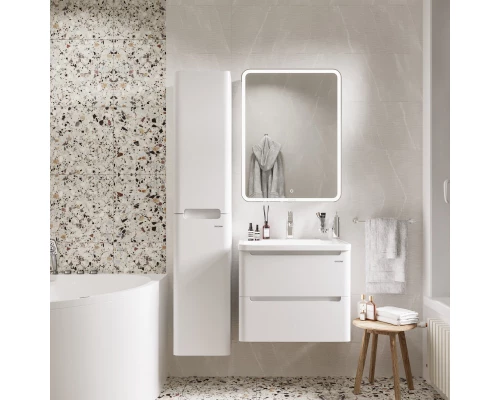 Комплект мебели белый глянец 60 см Grossman Адель 106006 + 4627173210225 + 206004