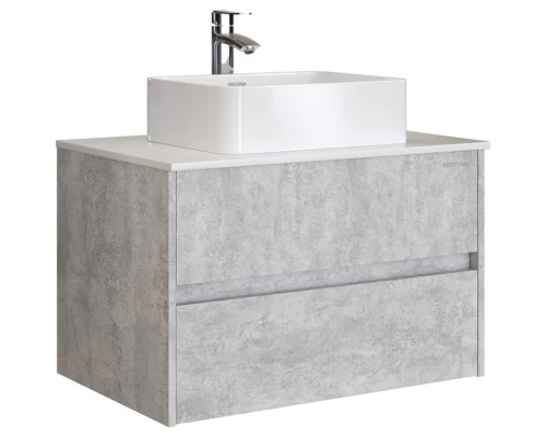 Комплект мебели светлый цемент 80 см Grossman Эдванс 108010 + GR-3016 + 208007