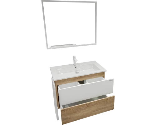 Комплект мебели дуб сонома/белый 87 см Grossman Солис 108502 + Y18298 + 209002