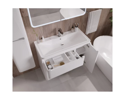 Комплект мебели белый глянец 90,1 см Grossman Адель 109004 + 4627173210256 + 209004