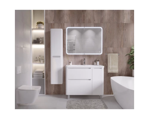 Комплект мебели белый глянец 90,1 см Grossman Адель 109004 + 4627173210256 + 209004