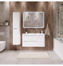 Комплект мебели белый глянец 100,1 см Grossman Адель 1010001 + 4627173210263 + 2010004