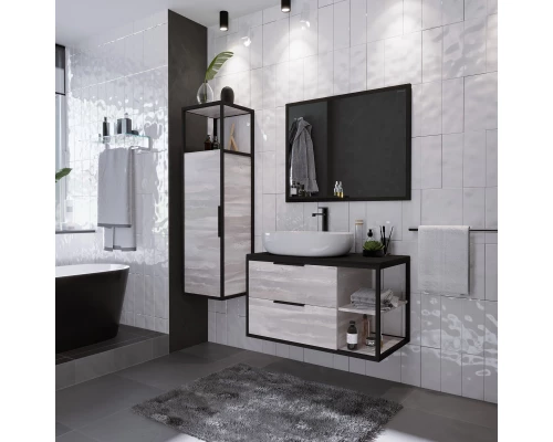 Комплект мебели шанико/черный 90 см Grossman Лофт 109002 + GR-3015 + 209001