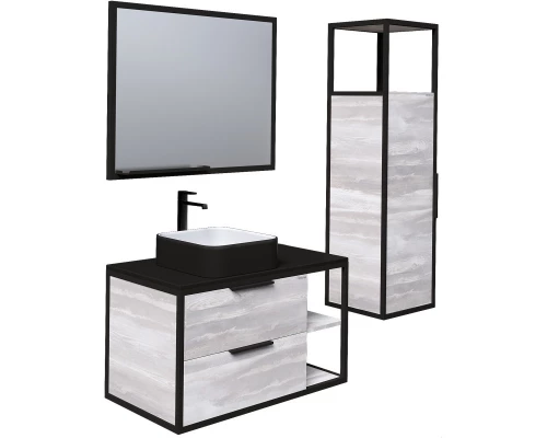 Комплект мебели шанико/черный 90 см Grossman Лофт 109002 + GR-4042BW + 209001