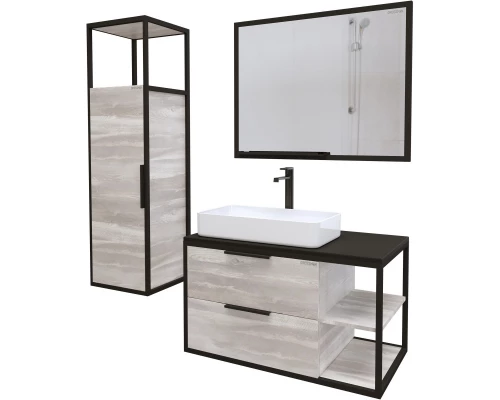 Комплект мебели шанико/черный 90 см Grossman Лофт 109002 + GR-3031 + 209001