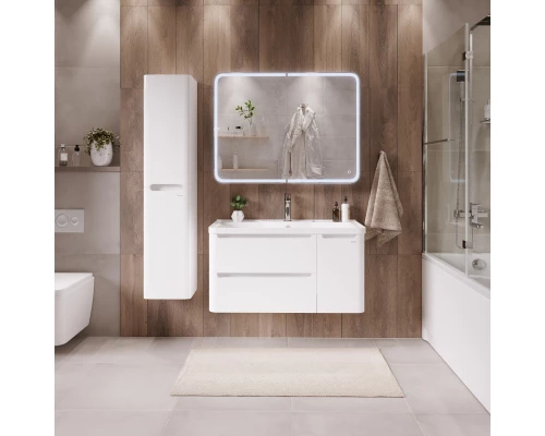 Комплект мебели белый глянец 90,1 см Grossman Адель 109003 + 4627173210256 + 209004