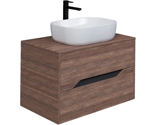 Тумба с раковиной дуб винтаж/графит 80 см Grossman Лайф 108015 + GR-3020