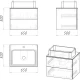 Тумба с раковиной дуб веллингтон/бриз матовый 65 см Grossman Альба 106502 + GR-3015