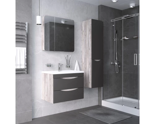 Комплект мебели бетон пайн/графит матовый 80,2 см Grossman Талис 108013 + 4627173210188 + 208009