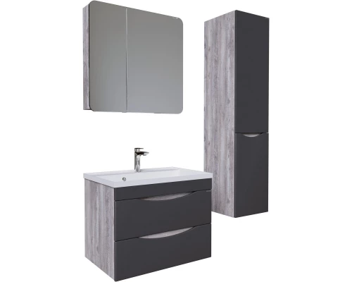 Комплект мебели бетон пайн/графит матовый 80,2 см Grossman Талис 108013 + 4627173210188 + 208009