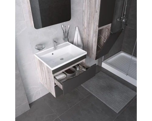 Комплект мебели бетон пайн/графит матовый 80,2 см Grossman Талис 108013 + 4627173210188 + 208009