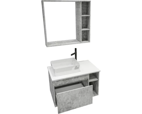 Комплект мебели бетон 80 см Grossman Фалькон 108005 + GR-3016 + 208003