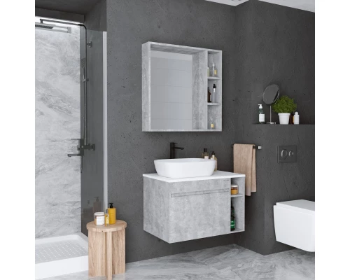 Комплект мебели бетон 80 см Grossman Фалькон 108005 + GR-3020 + 208003