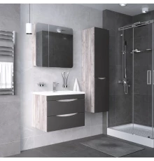 Комплект мебели бетон пайн/графит матовый 70,1 см Grossman Талис 107010 + 4627173210171 + 207006