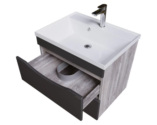 Тумба с раковиной бетон пайн/графит матовый 60,3 см Grossman Талис 106008 + 4627173210164