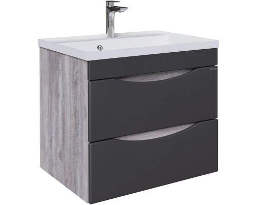 Комплект мебели бетон пайн/графит матовый 60,3 см Grossman Талис 106008 + 4627173210164 + 206006