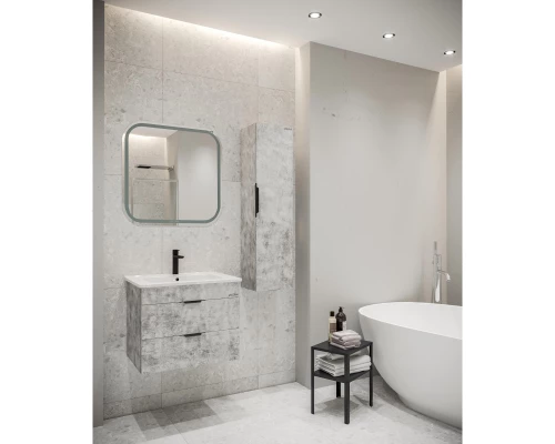 Комплект мебели бетон 66 см Grossman Кросс 106501 + Y18296 + 555800