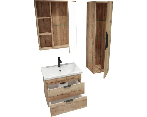 Тумба с раковиной дуб галифакс 61 см Grossman Форта 106005 + 16413