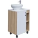 Тумба с раковиной дуб сонома/белый матовый 57 см Grossman Флай 106001 + 506001 + GR-3014