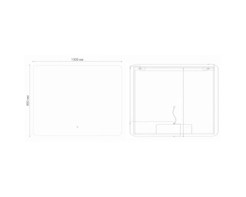 Зеркало 100x80 см Grossman Elegans 1710080