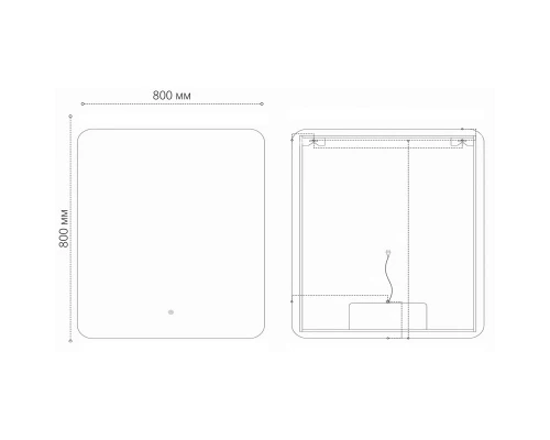 Зеркало 80x80 см Grossman Elegans 178080