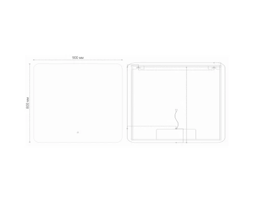 Зеркало 90x80 см Grossman Elegans 179080