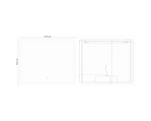 Зеркало 100x80 см Grossman Elegans 17100801