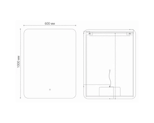 Зеркало 60x100 см Grossman Elegans 17601001