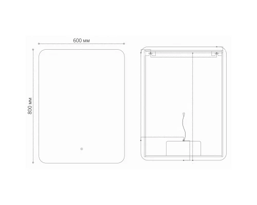 Зеркало 60x80 см Grossman Elegans 1760801