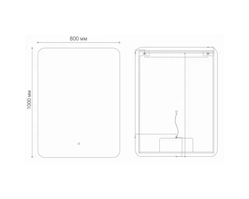 Зеркало 80x100 см Grossman Elegans 17801001
