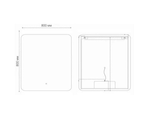 Зеркало 80x80 см Grossman Elegans 1780801
