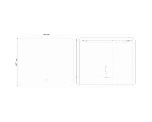 Зеркало 90x80 см Grossman Elegans 1790801